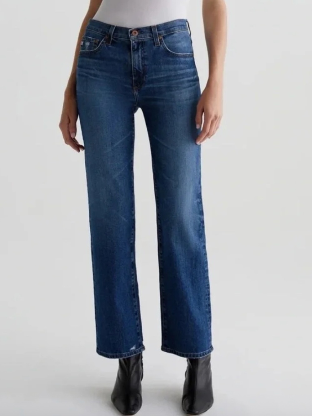 AG Jeans Brinley Mid-Rise Straight Denim Jeans Sz 28 - Picture 5 of 6